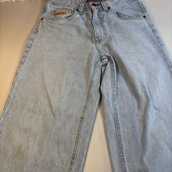 Empyre Relax Denim Jeans Light Wash Blue Size 28 Streetwear Men & Women Y2K 90s - Picture 4 of 16